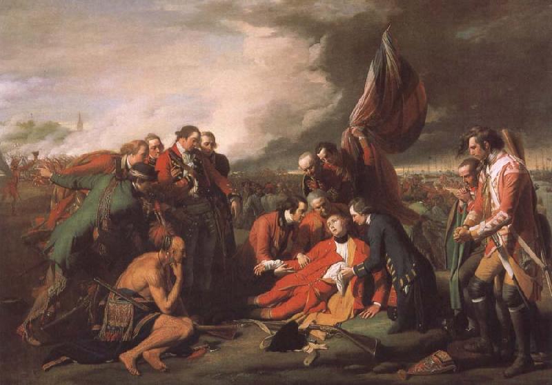 Benjamin West Tod des General Wolfe in der Schacht von  Quebec oil painting image